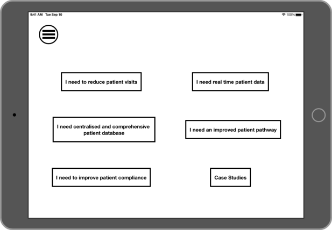 Philips wireframe iPad – 1